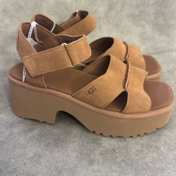 NWT UGG New Heights Ankle Strap Heels Sz 8 (no original box) - Picture 6 of 9